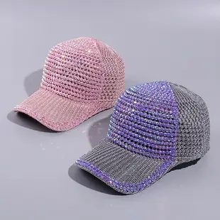 White Knitted Beaded Applique Baseball Cap Sun Hat — feature 3