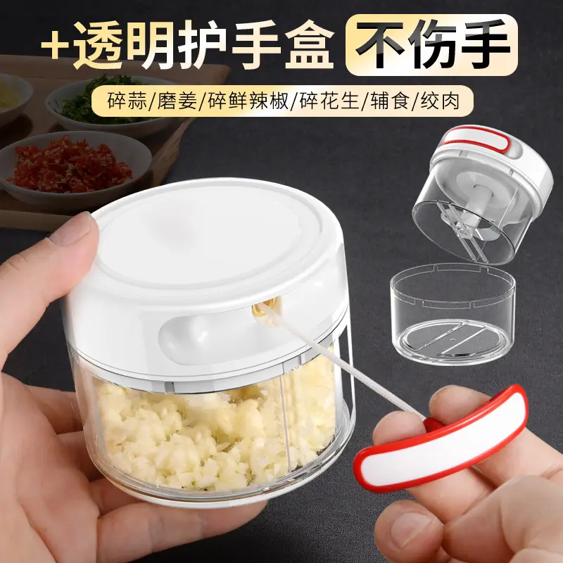Green Garlic Grinder with 9.5cm Capacity - Image 7
