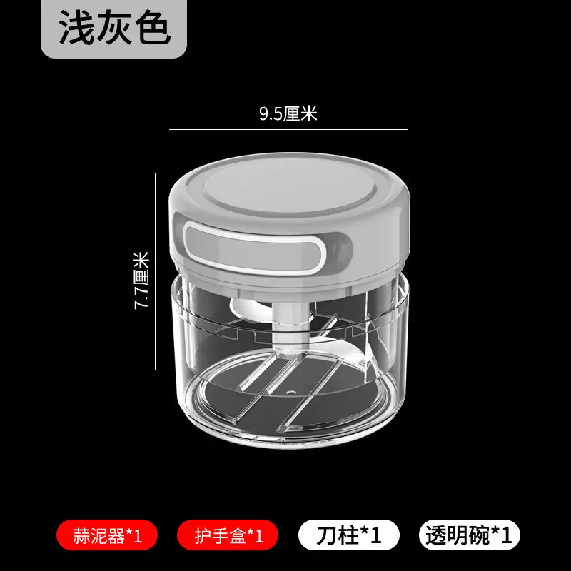 Green Garlic Grinder with 9.5cm Capacity - Image 4