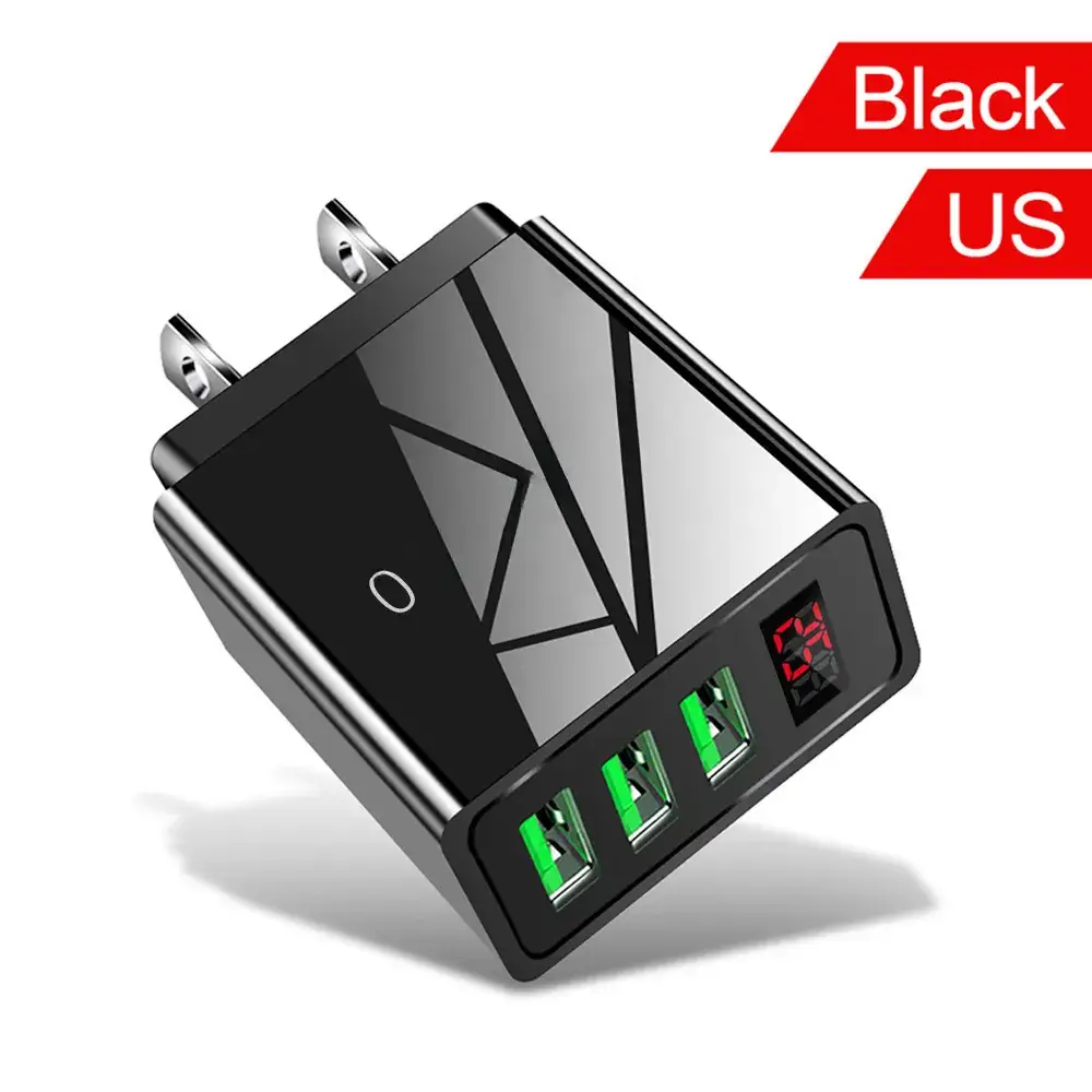 5V3.1A Digital Display Charger 3Usb Fast Charging - Image 4