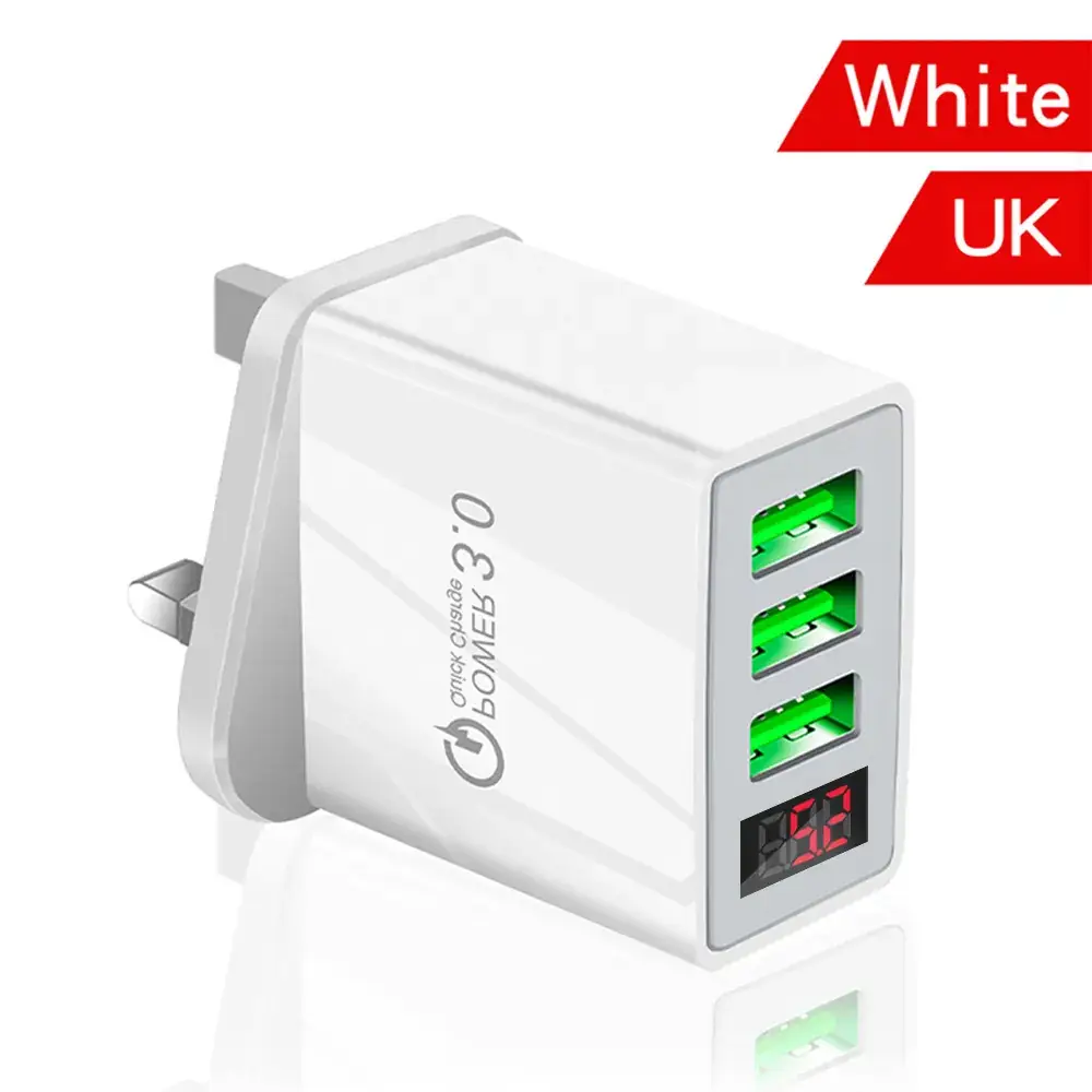 5V3.1A Digital Display Charger 3Usb Fast Charging - Image 5