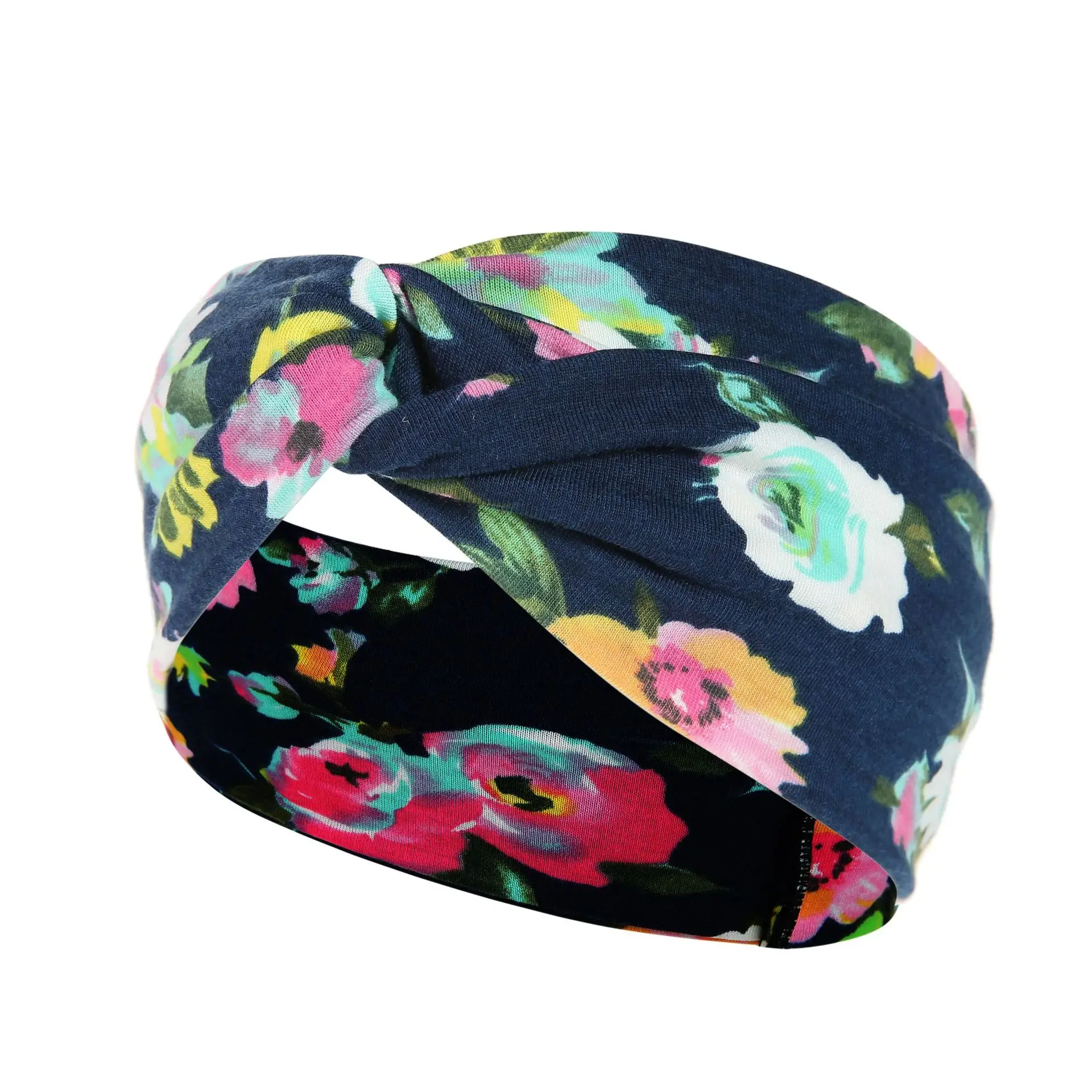 New Wide-brimmed Printed Knitted Hair Band for Women