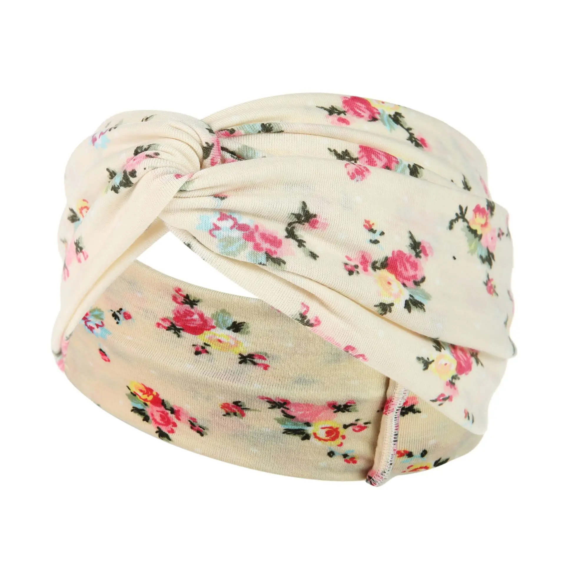 New Wide-brimmed Printed Knitted Hair Band for Women