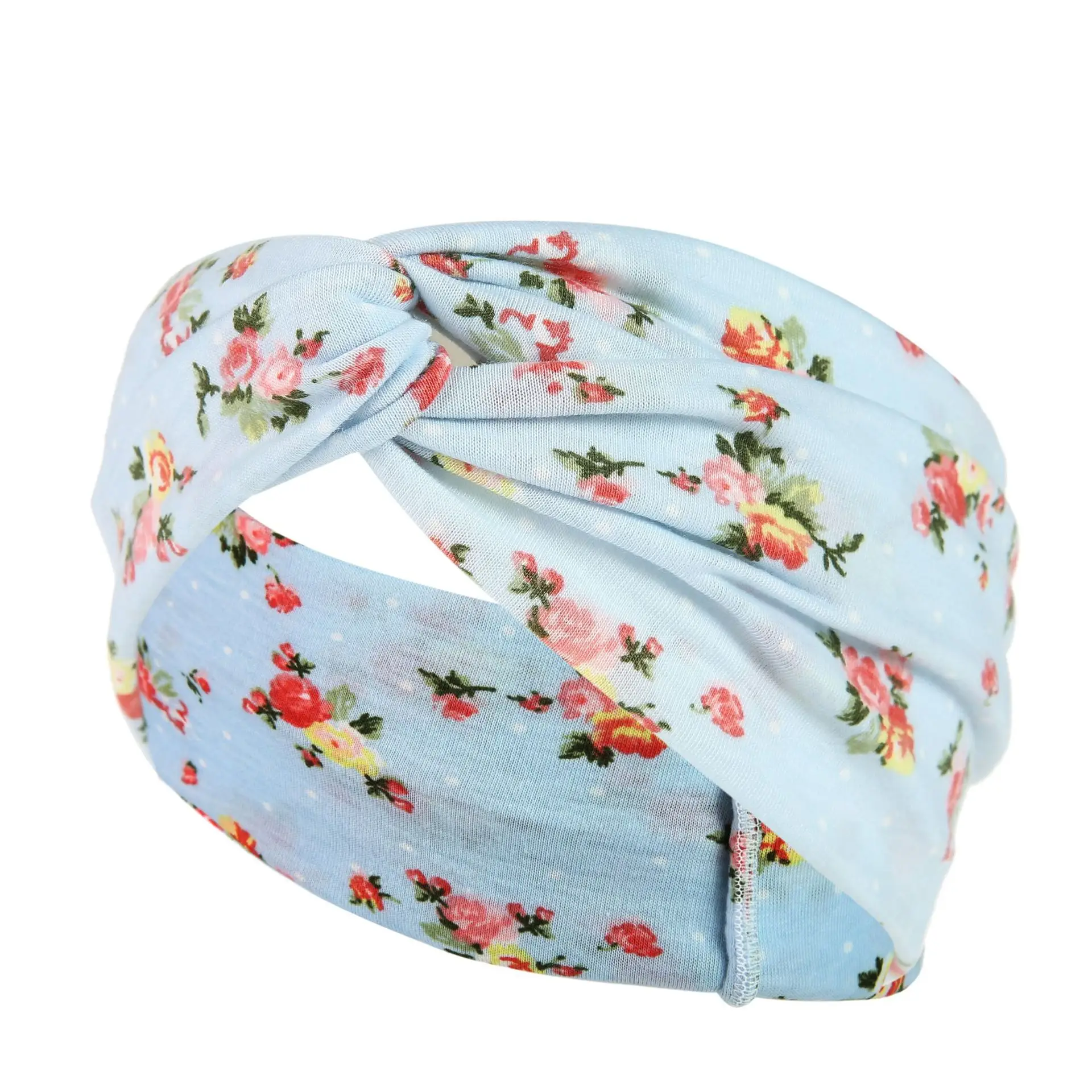 New Wide-brimmed Printed Knitted Hair Band for Women