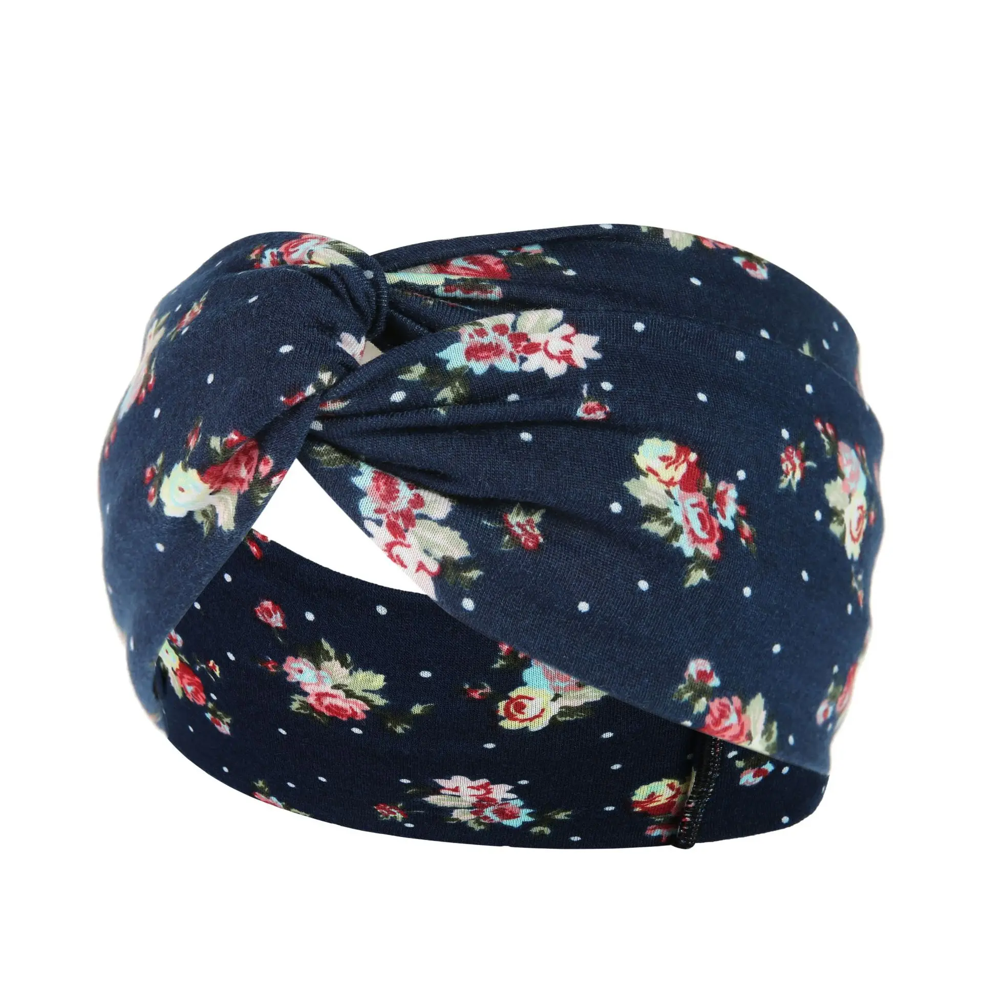 New Wide-brimmed Printed Knitted Hair Band for Women