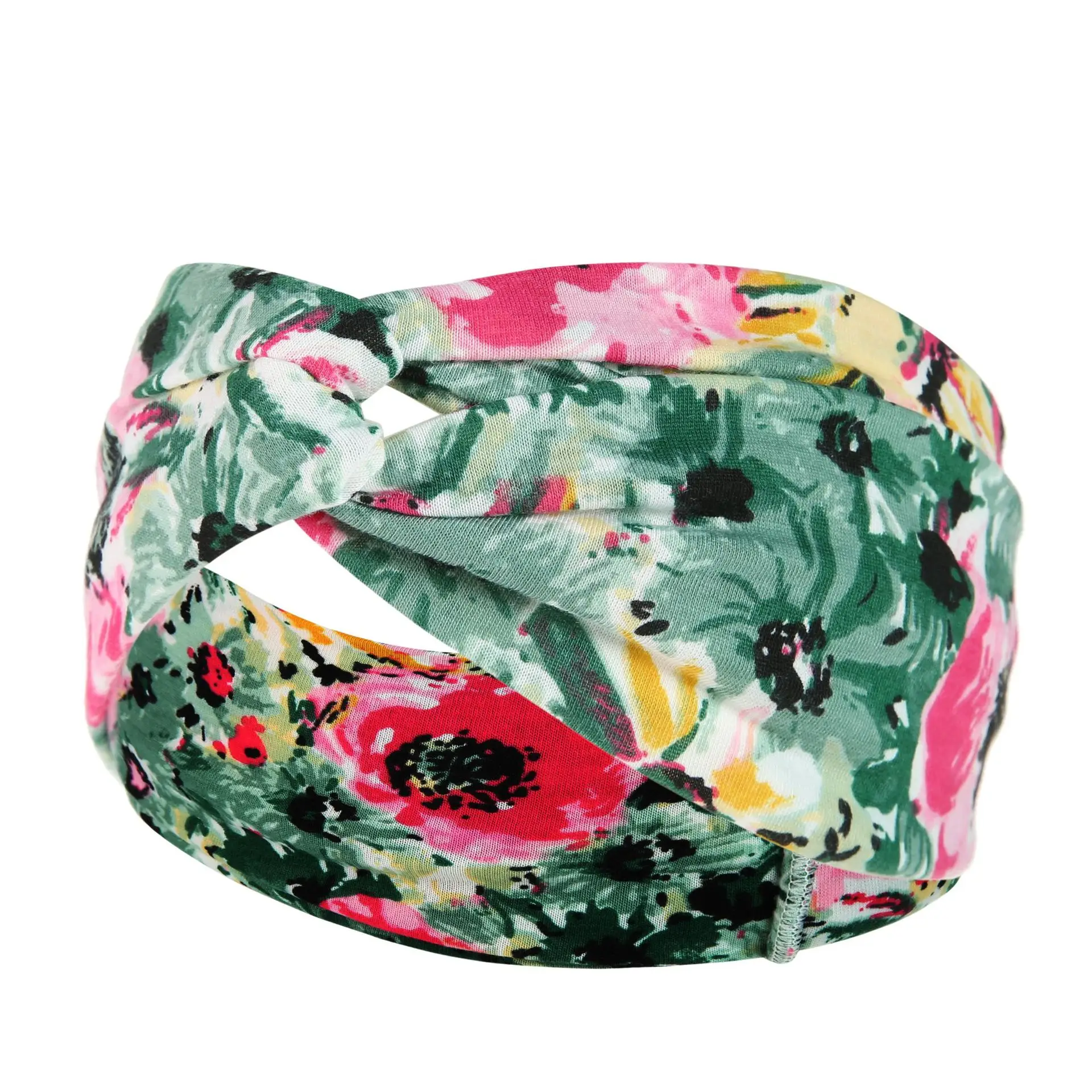 New Wide-brimmed Printed Knitted Hair Band for Women