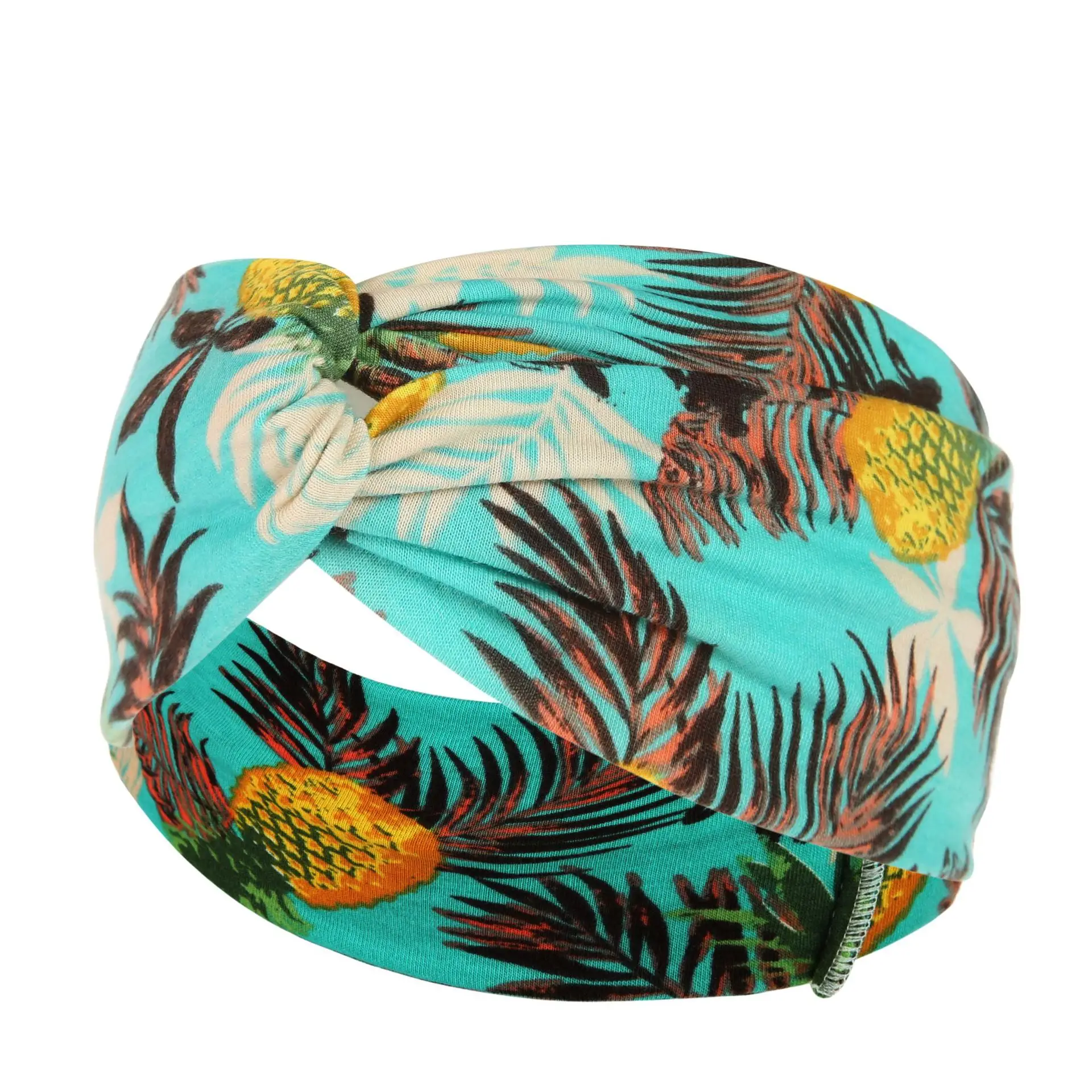 New Wide-brimmed Printed Knitted Hair Band for Women