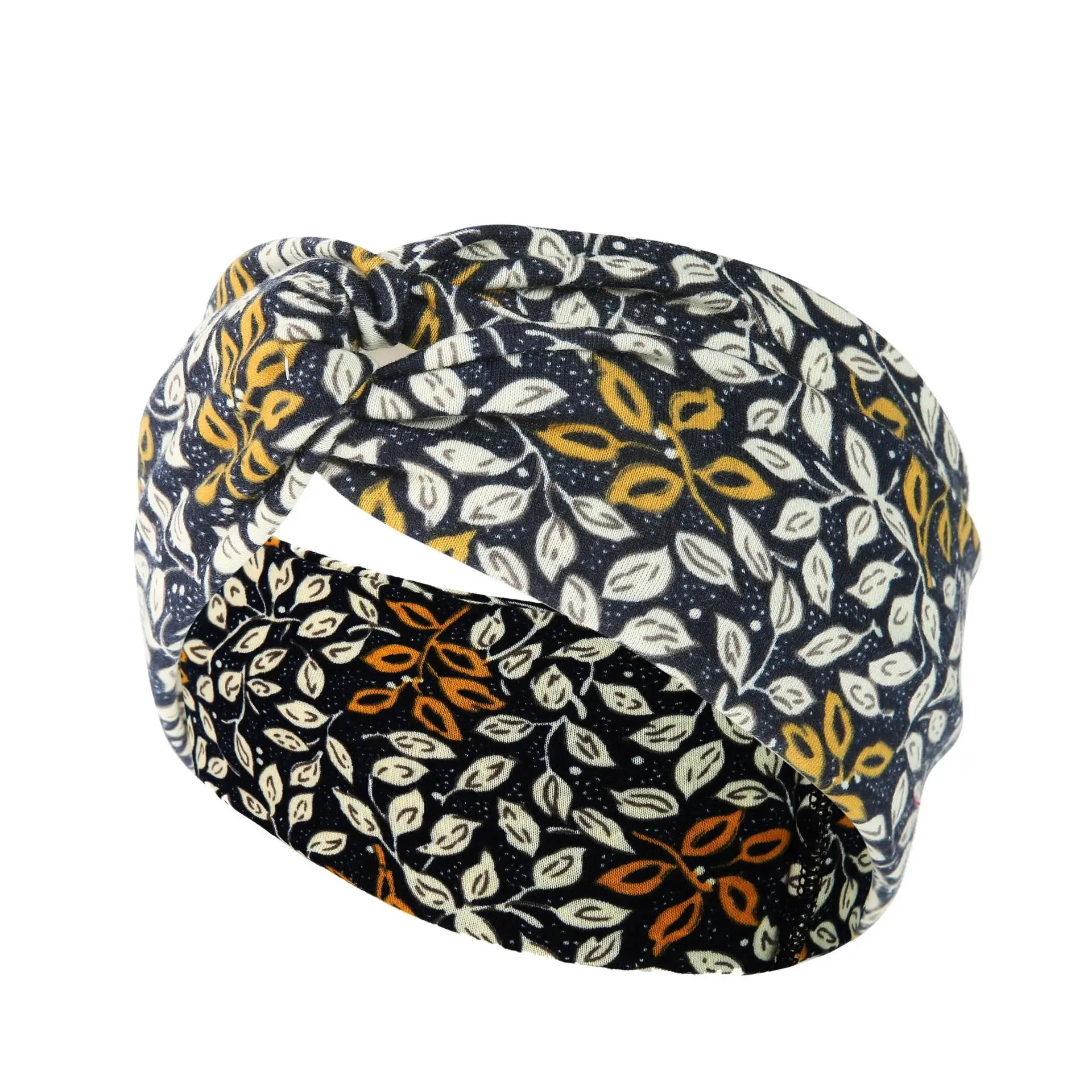 New Wide-brimmed Printed Knitted Hair Band for Women