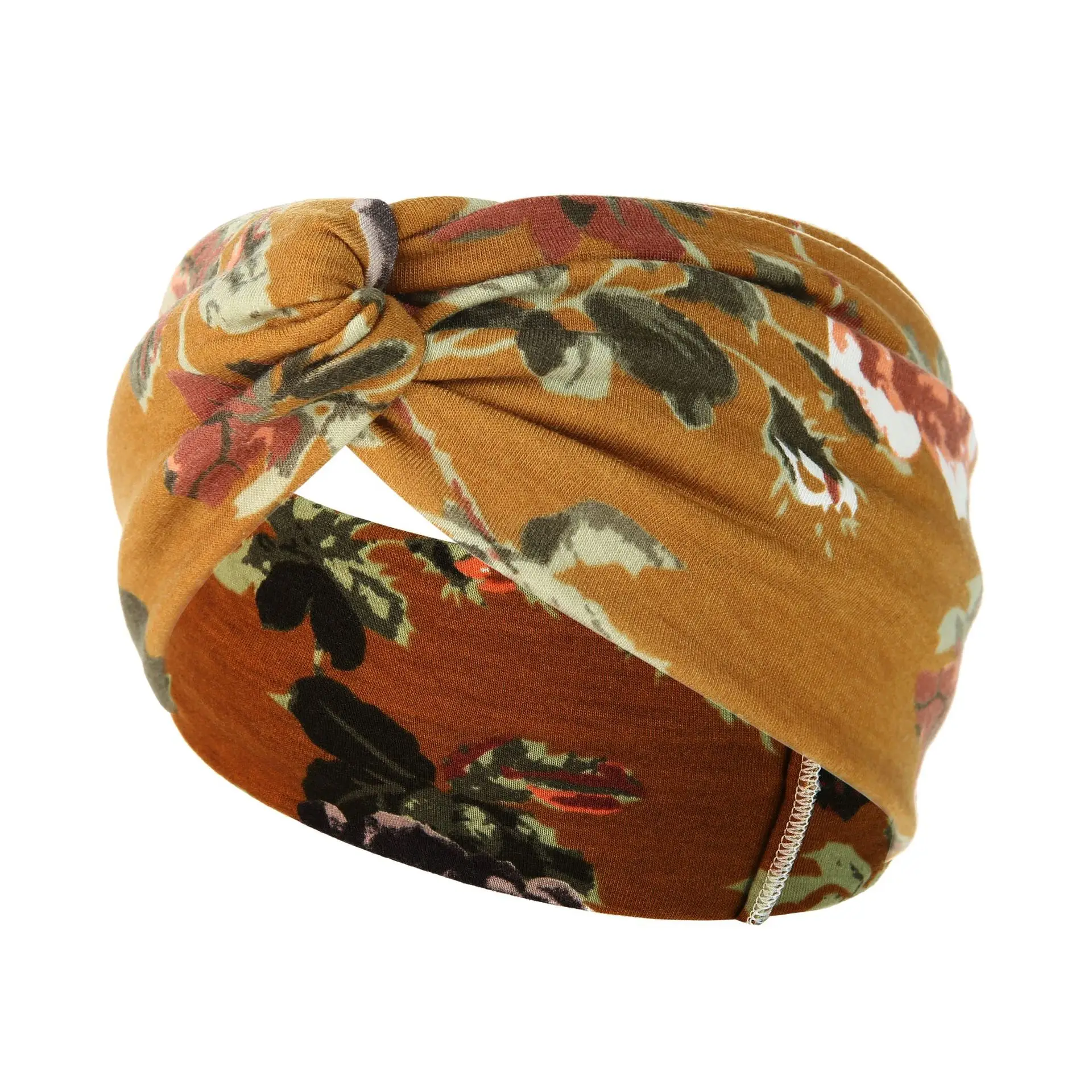 New Wide-brimmed Printed Knitted Hair Band for Women