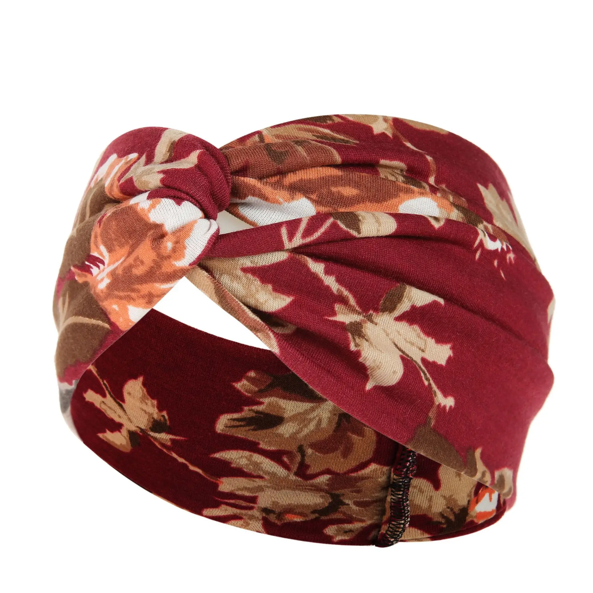 New Wide-brimmed Printed Knitted Hair Band for Women