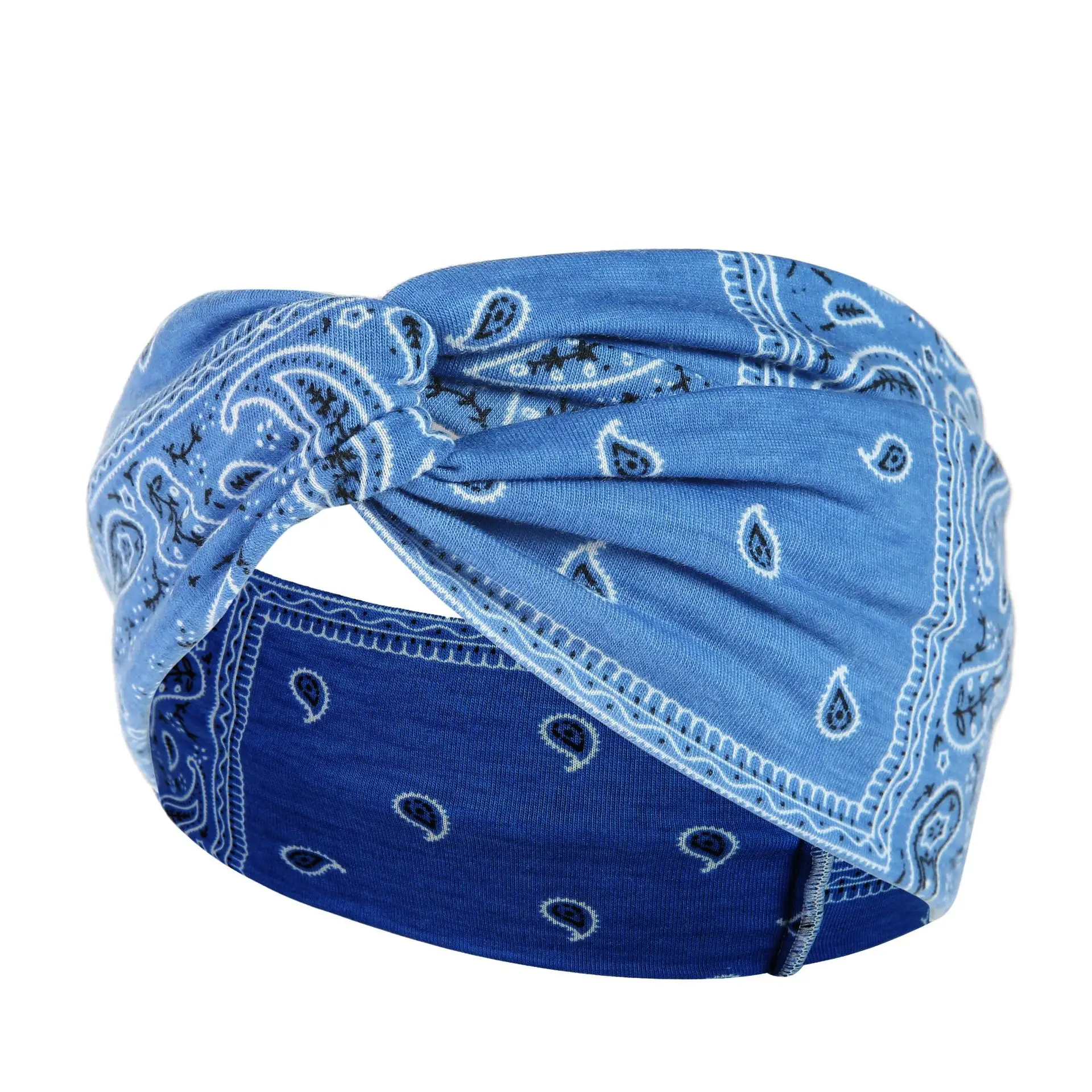 New Wide-brimmed Printed Knitted Hair Band for Women