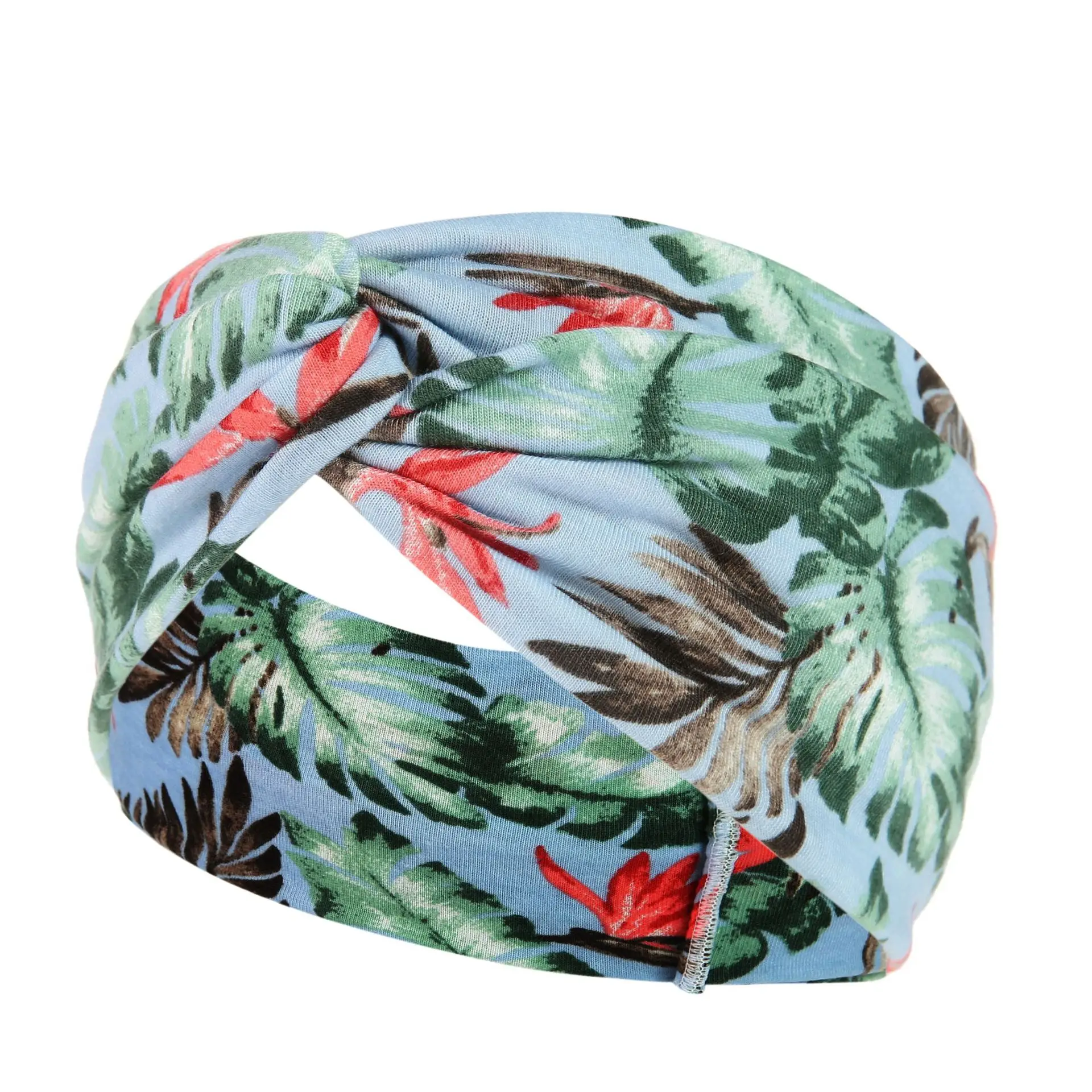 New Wide-brimmed Printed Knitted Hair Band for Women