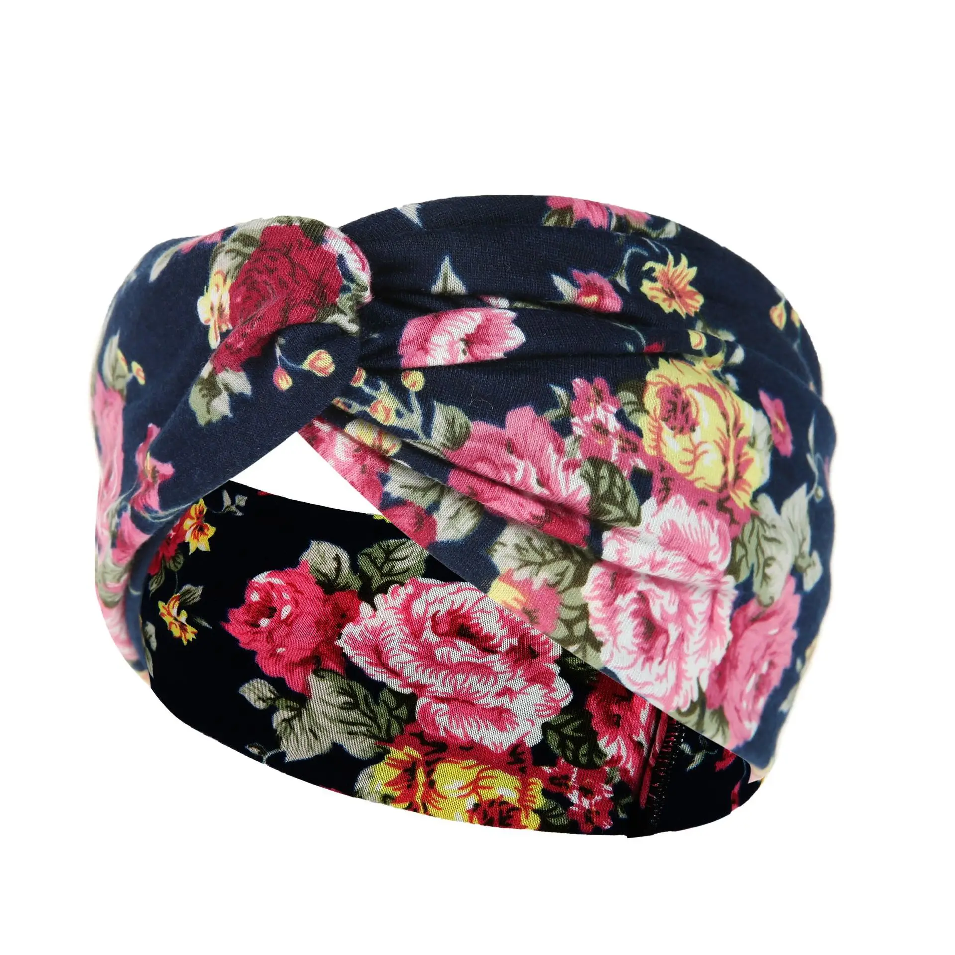 New Wide-brimmed Printed Knitted Hair Band for Women