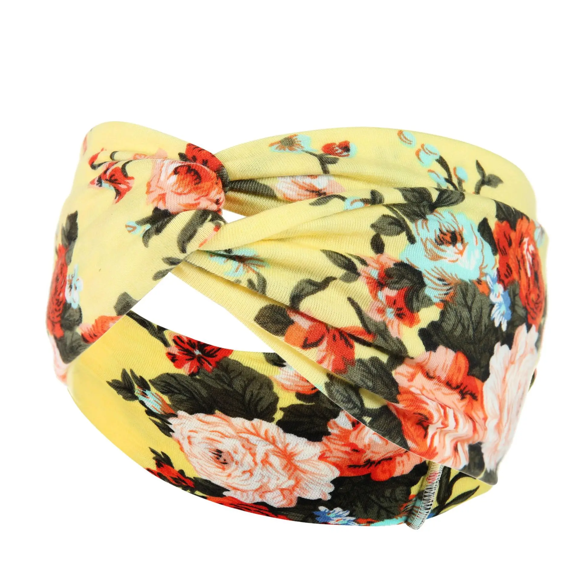 New Wide-brimmed Printed Knitted Hair Band for Women