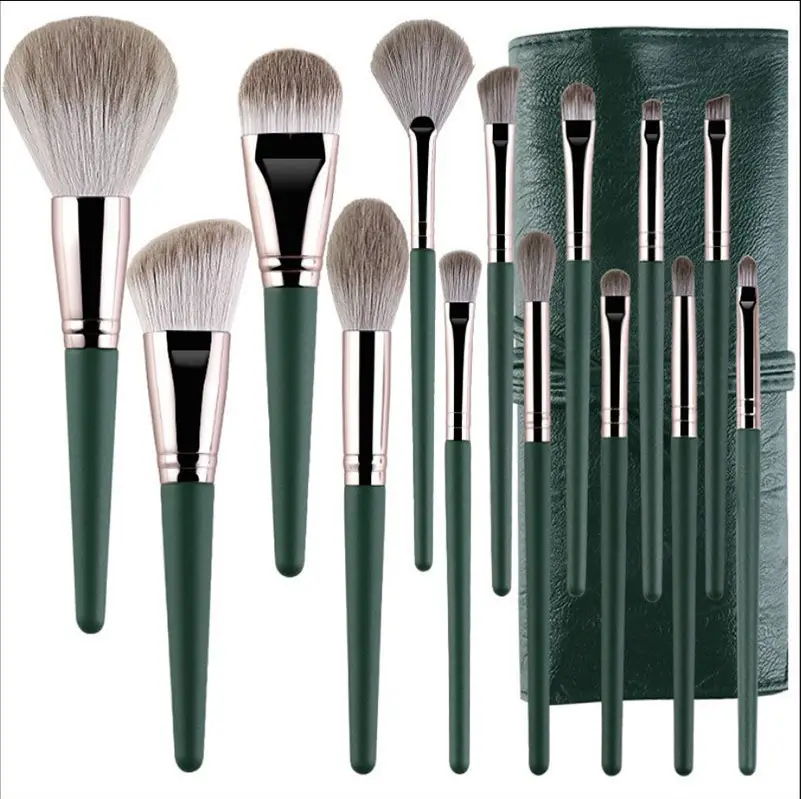 14-Piece Makeup Brush Set for Eye Shadow, Blush, Concealer & More - Image 2