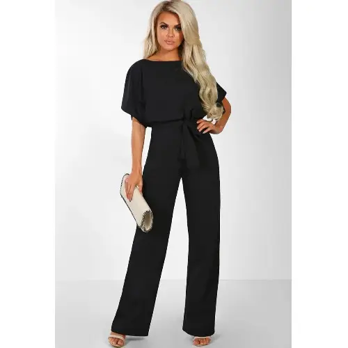 Women's Beige Lace-Up Jumpsuit Spring Summer - Image 3