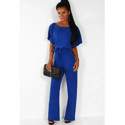 Women's Beige Lace-Up Jumpsuit Spring Summer - Image 4