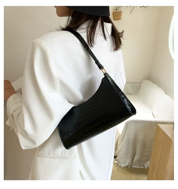 Purple Croc Leather Shoulder Bag for Women 2020 — feature 20