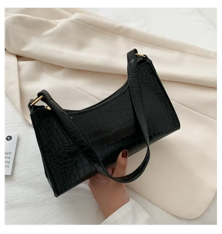 Purple Croc Leather Shoulder Bag for Women 2020 — feature 39