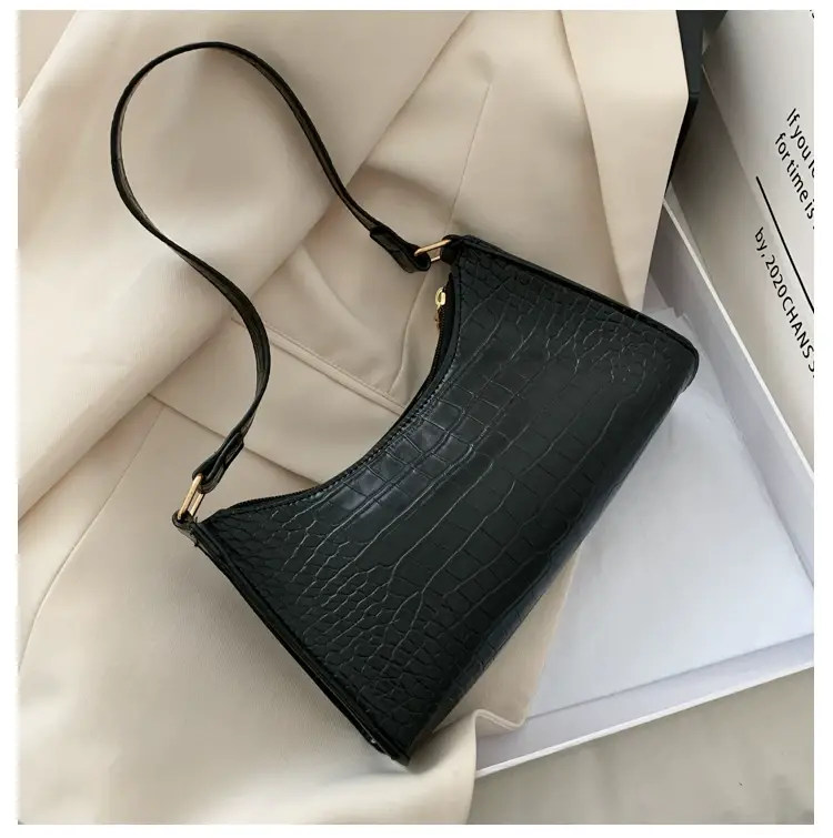 Purple Croc Leather Shoulder Bag for Women 2020 — feature 42