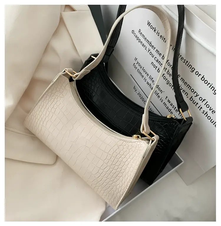 Purple Croc Leather Shoulder Bag for Women 2020 — feature 44