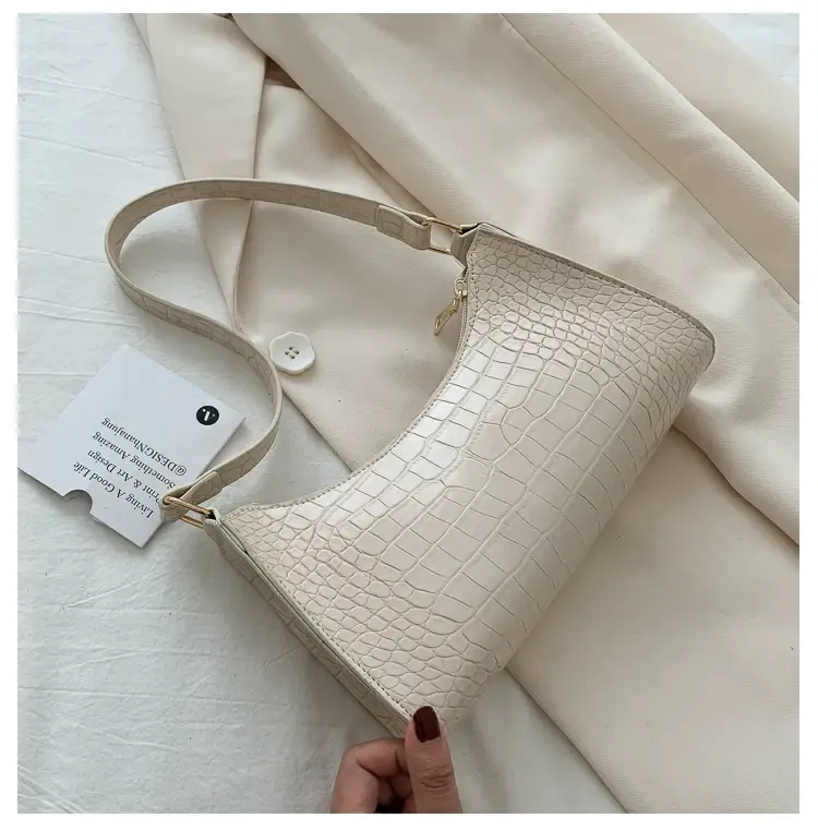 Purple Croc Leather Shoulder Bag for Women 2020 — feature 45