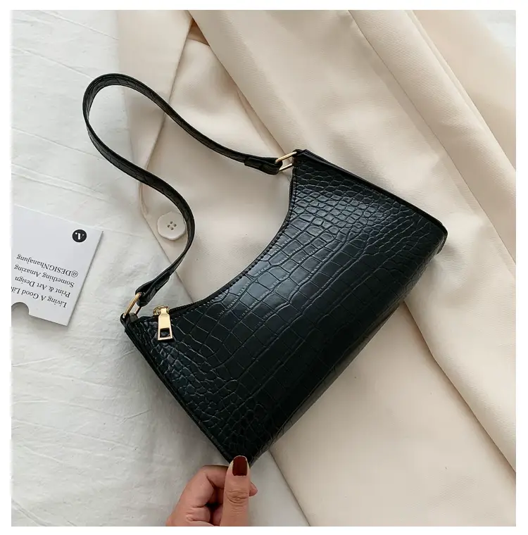 Purple Croc Leather Shoulder Bag for Women 2020 — feature 47