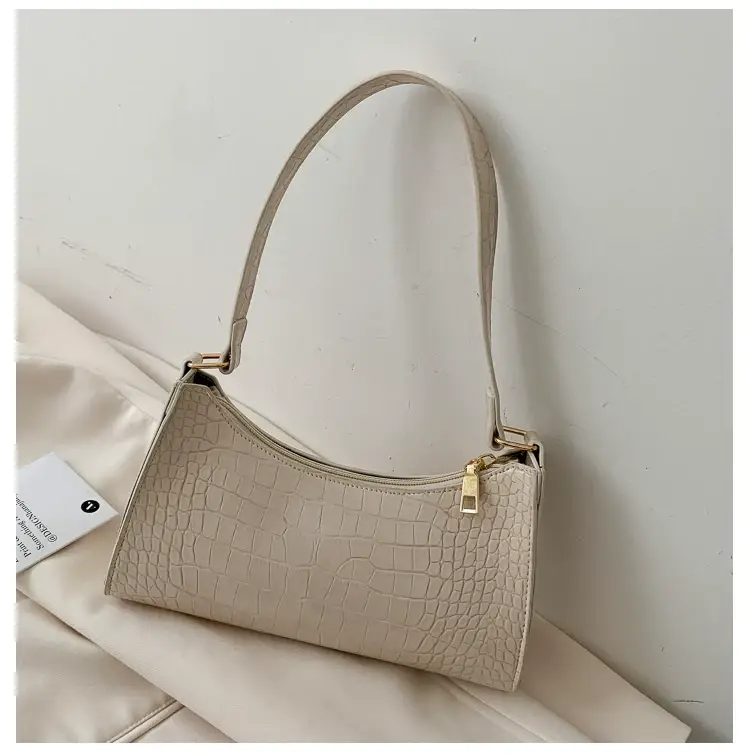 Purple Croc Leather Shoulder Bag for Women 2020 — feature 48