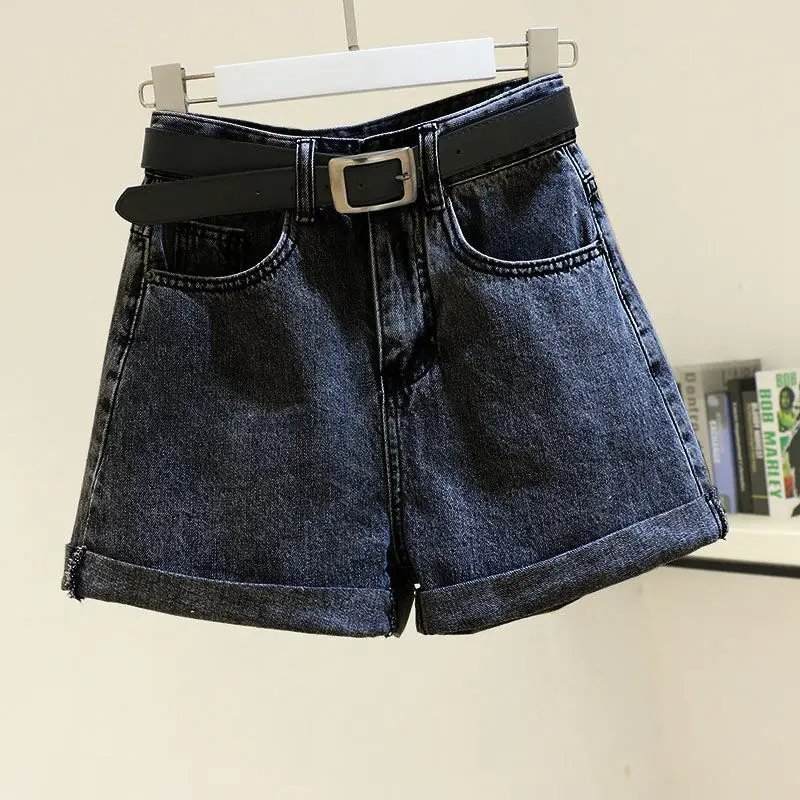 Women Denim Shorts Light Blue Slimming 2020 - Image 27