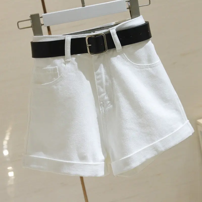 Women Denim Shorts Light Blue Slimming 2020 - Image 28