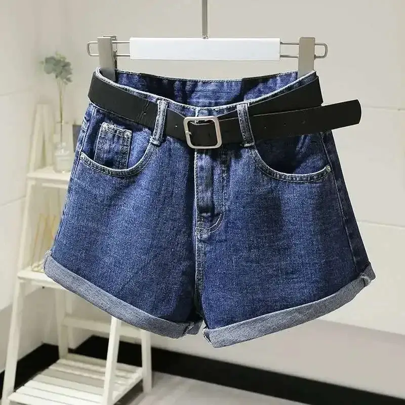 Women Denim Shorts Light Blue Slimming 2020 - Image 11