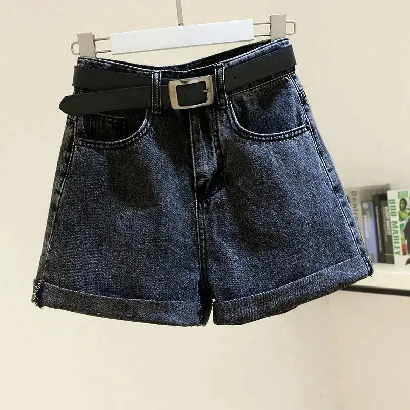 Women Denim Shorts Light Blue Slimming 2020 - Image 21