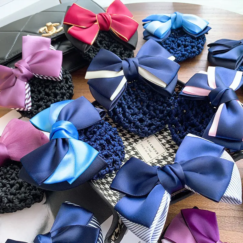 Blue Bowed Hairpin for Women Hair Accessories