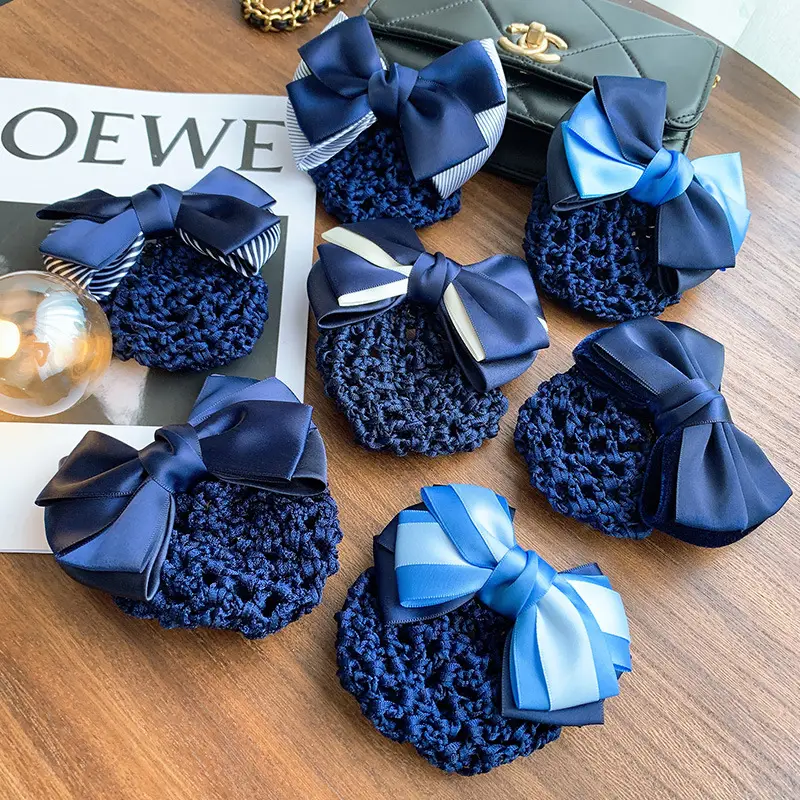 Blue Bowed Hairpin for Women Hair Accessories