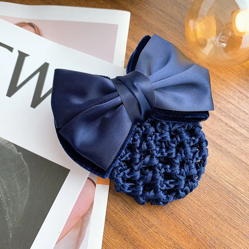 Blue Bowed Hairpin for Women Hair Accessories