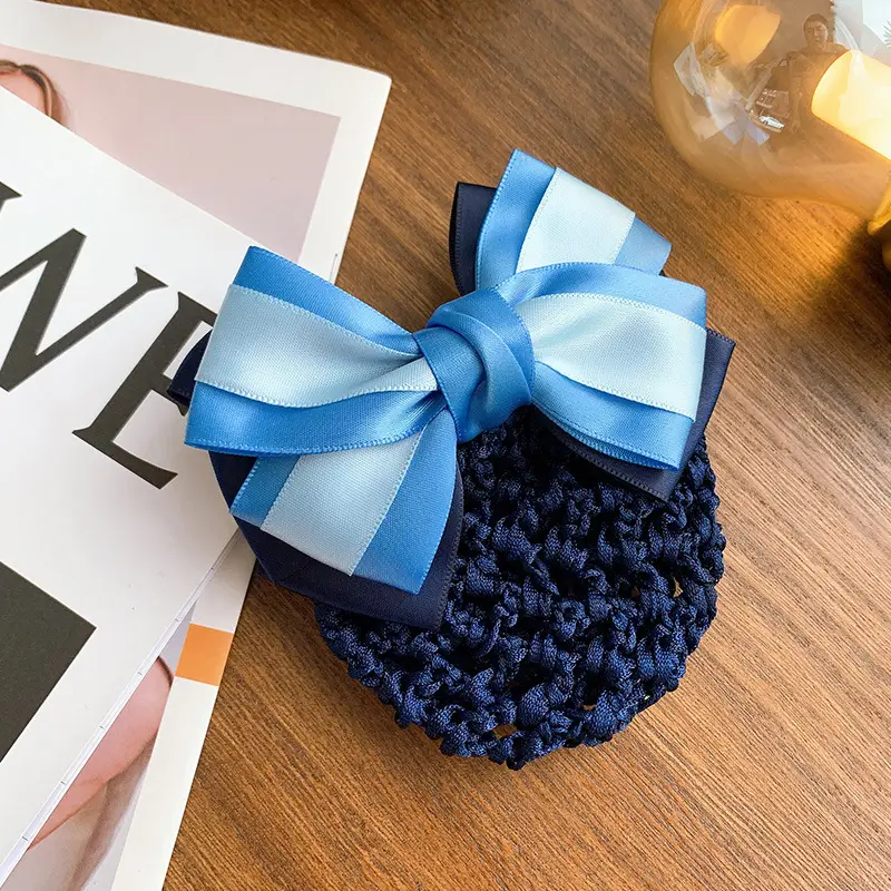 Blue Bowed Hairpin for Women Hair Accessories