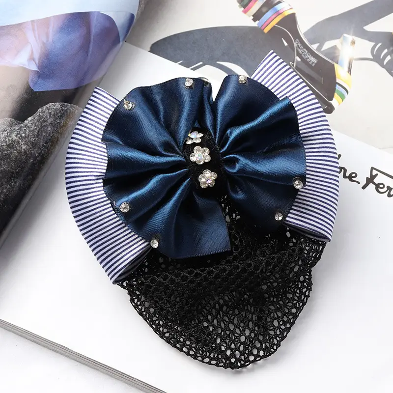 Blue Bowed Hairpin for Women Hair Accessories
