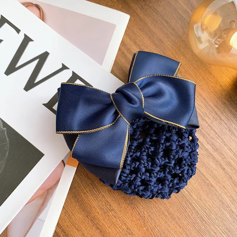 Blue Bowed Hairpin for Women Hair Accessories