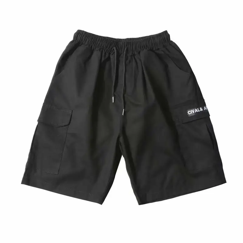 Men Blue Casual Shorts Summer Loose Fit Sports Pants - Image 10