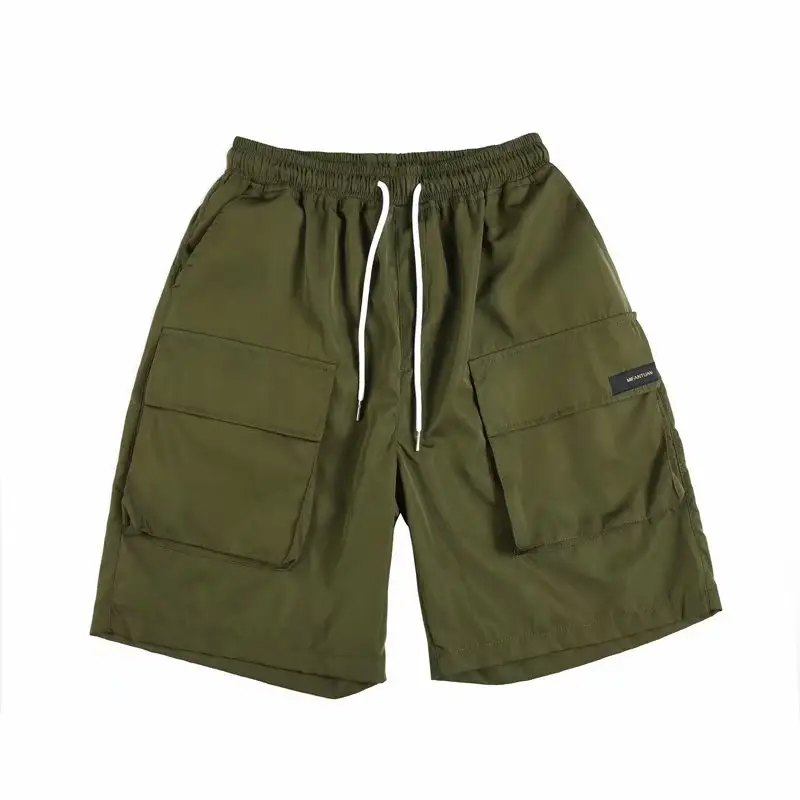Men Blue Casual Shorts Summer Loose Fit Sports Pants - Image 7