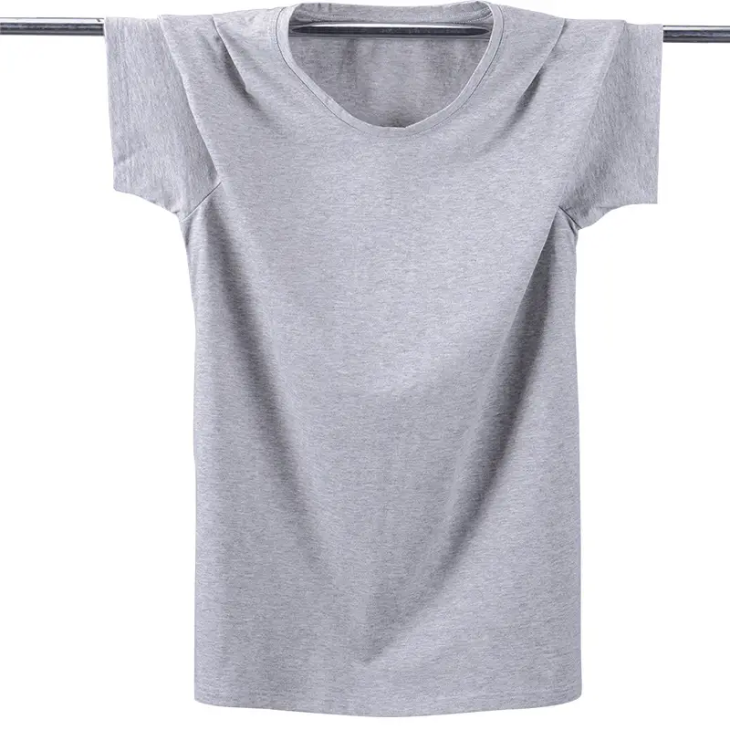 Men's Grey Short Sleeve Cotton T-Shirt