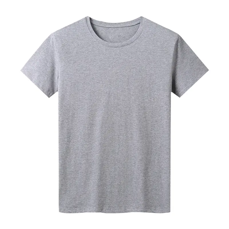 Men's Grey Short Sleeve Cotton T-Shirt