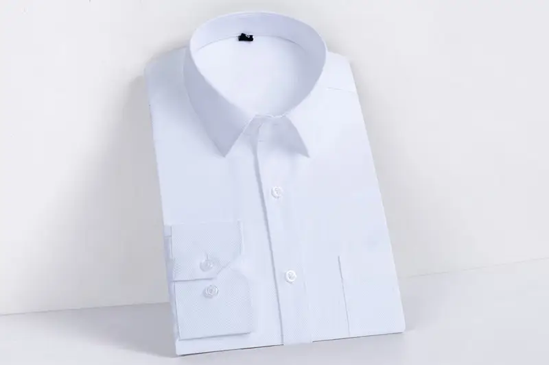 Men's Light Blue Formal Business Shirt Long Sleeve - Image 7