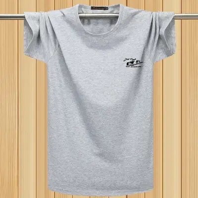 Men Blue Short Sleeve T-Shirt Summer Base - Image 9