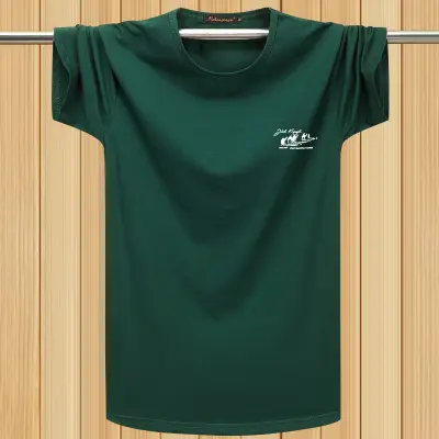 Men Blue Short Sleeve T-Shirt Summer Base - Image 11