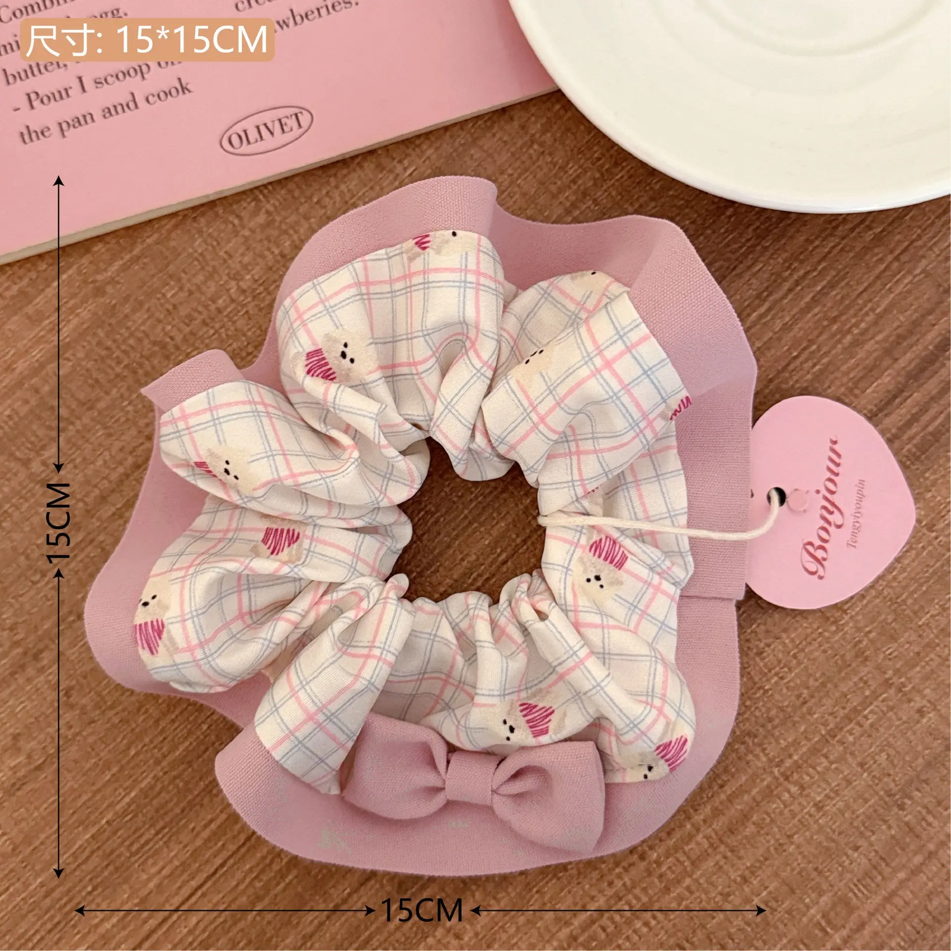 Vintage Lace Hair Ring for Girls Bow Ponytail All Match