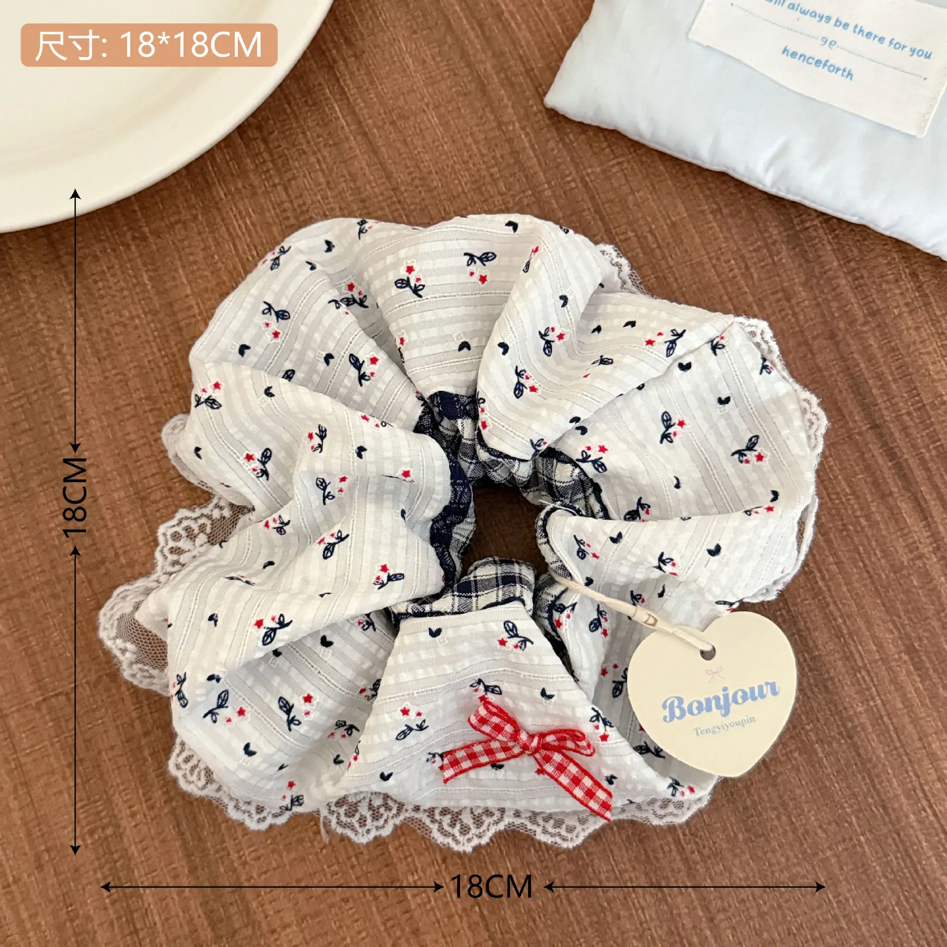 Vintage Lace Hair Ring for Girls Bow Ponytail All Match