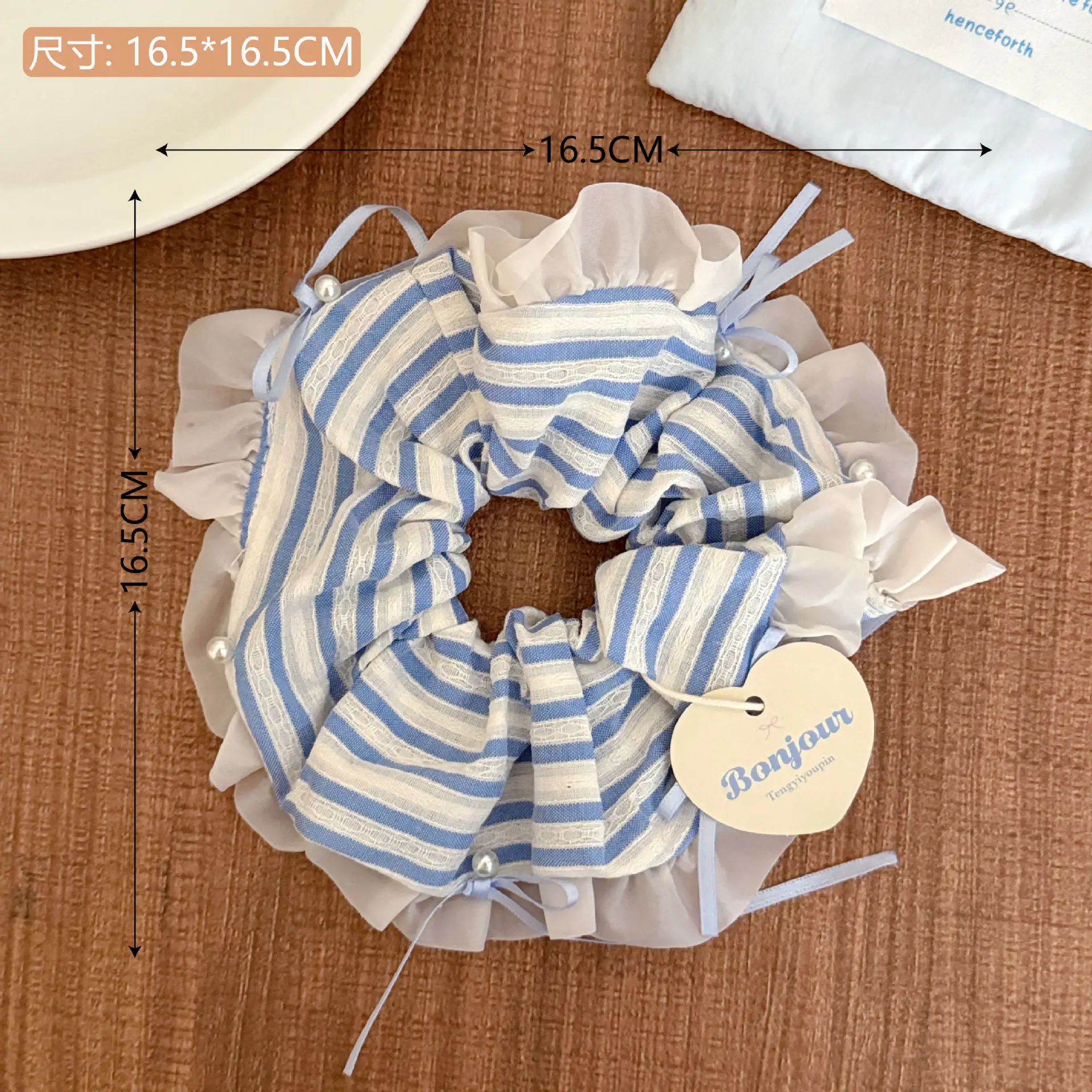 Vintage Lace Hair Ring for Girls Bow Ponytail All Match