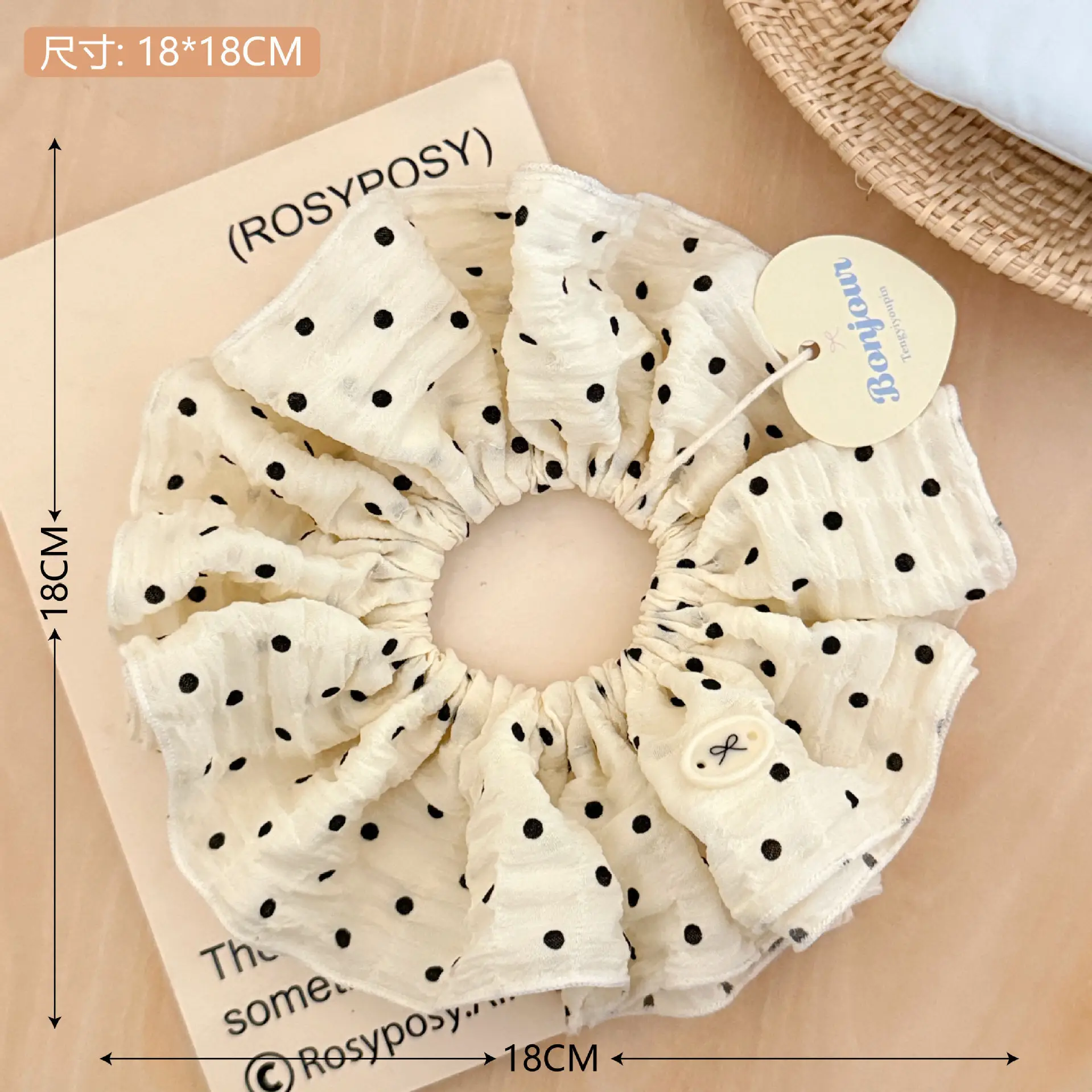 Vintage Lace Hair Ring for Girls Bow Ponytail All Match