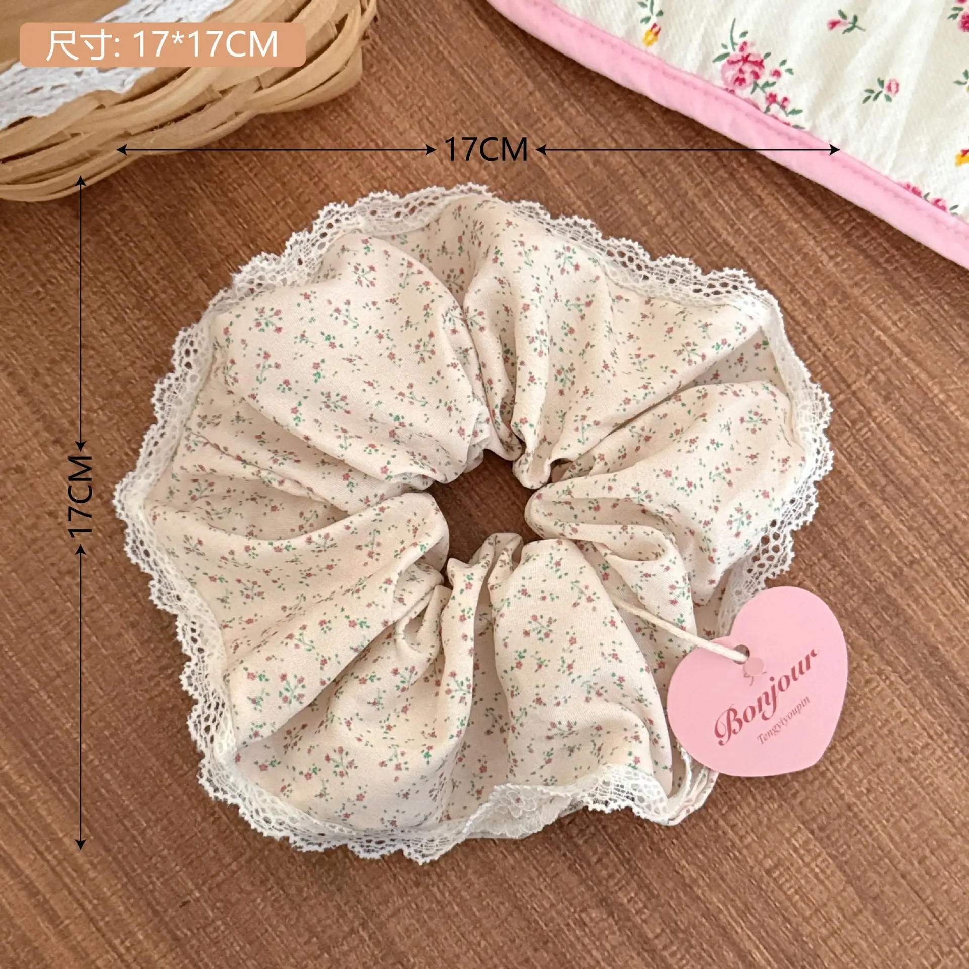Vintage Lace Hair Ring for Girls Bow Ponytail All Match